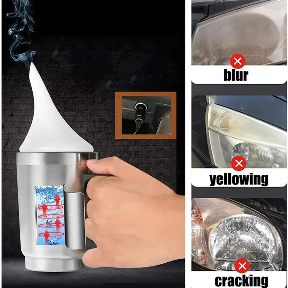 Headlight Restoration Kit – Auto Headlight Polishing & Renovation Set with 300ml Repair Agent - 