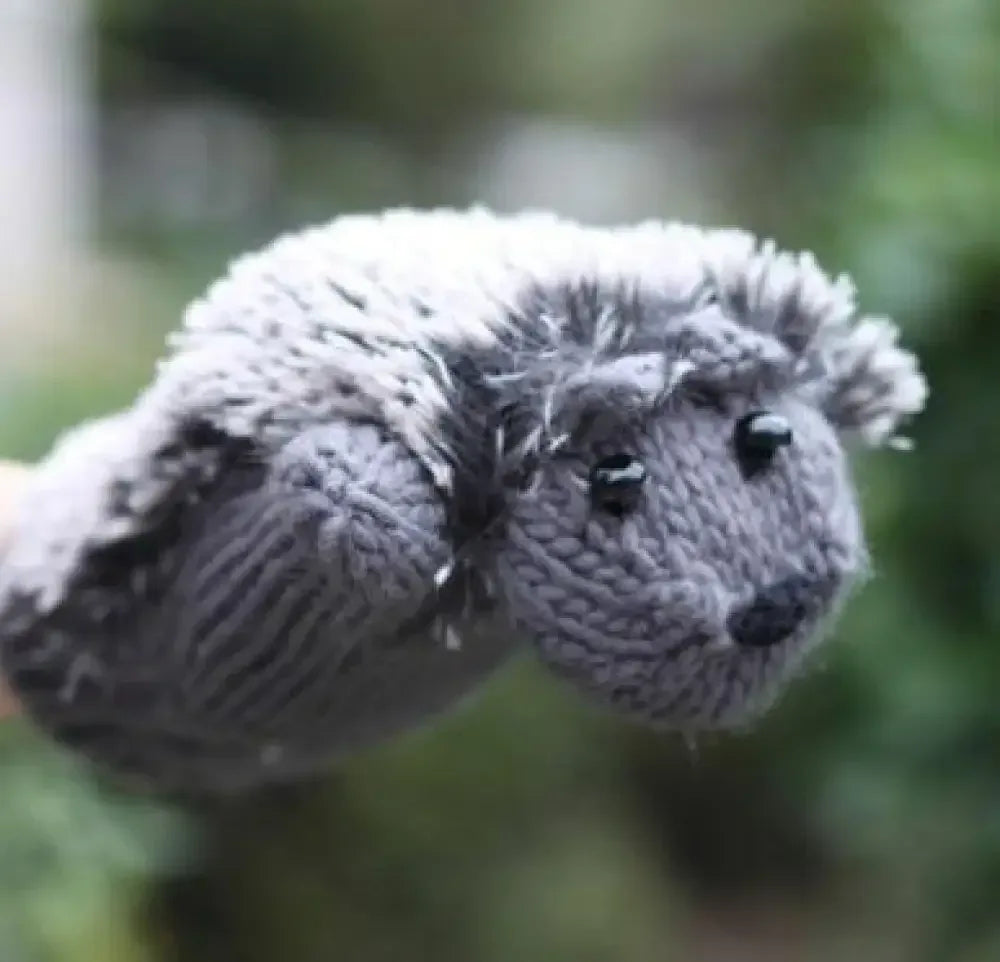 Hedgehog Mittens - Gray
