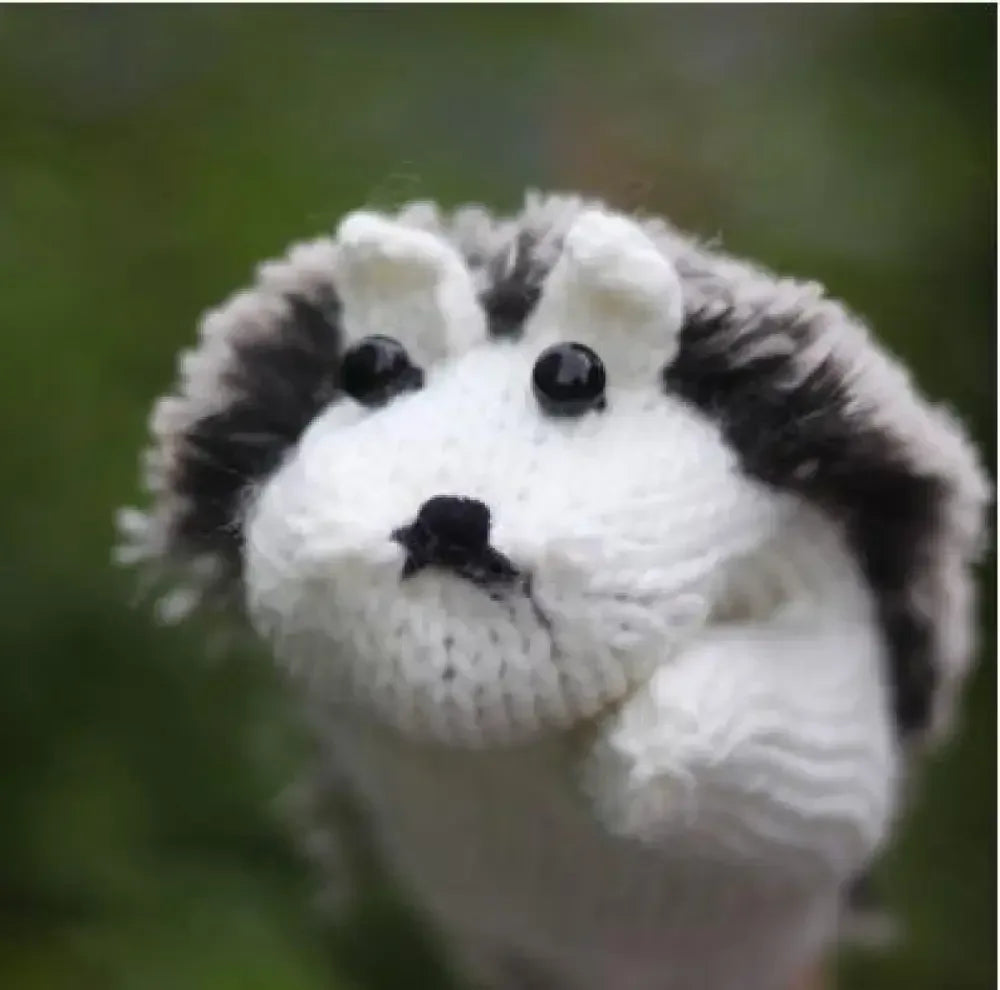 Hedgehog Mittens - White