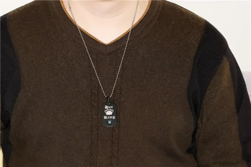 Her King His Queen Couple Necklace - Necklace Set 3