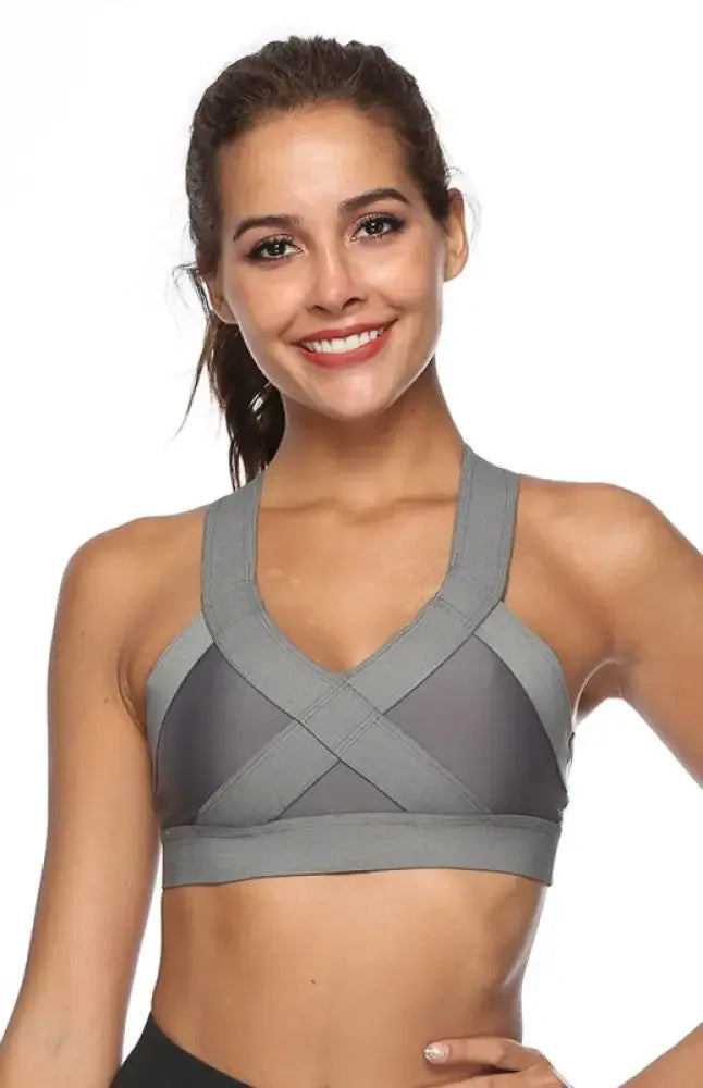 High-intensity exercise without steel ring running yoga beautiful back - Grey / S