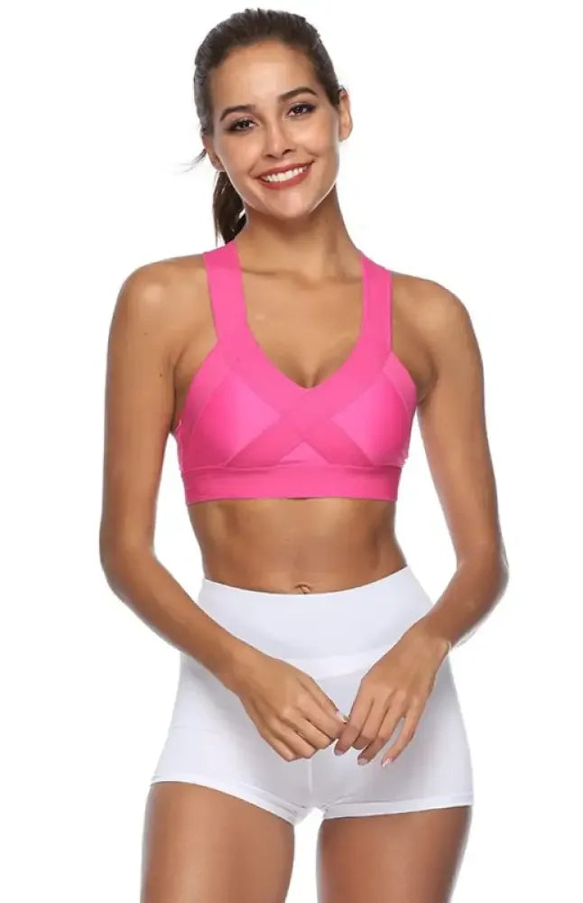 High-intensity exercise without steel ring running yoga beautiful back - Rose / S