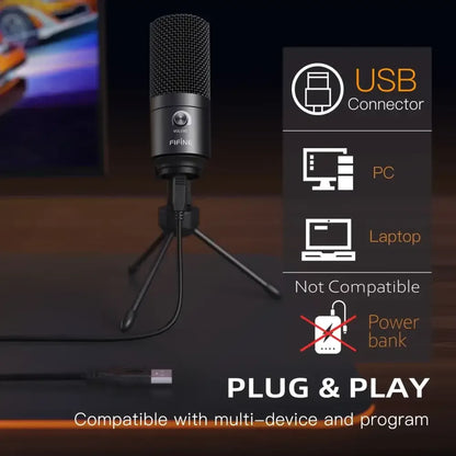 High Quality USB Microphone For Laptop Pc Recording - 