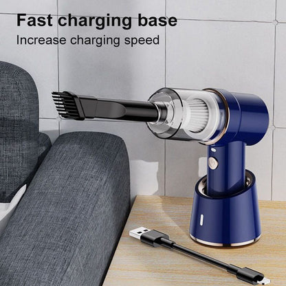 High Suction 2 in 1 Car Vacuum Cleaner Wireless Charging Air Duster For Home Office