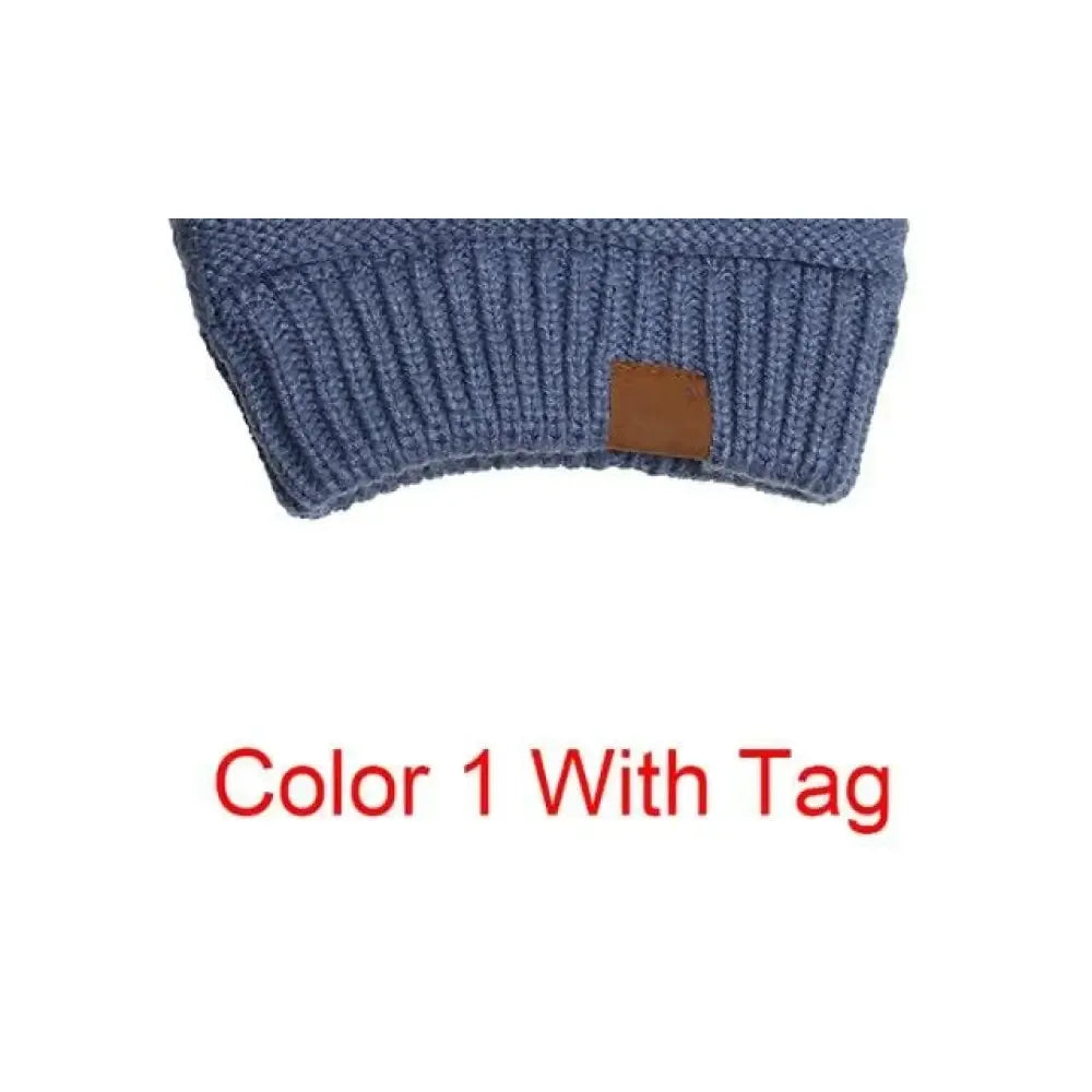 Hightail Beanie Ponytail Cap - Blue-Grey / Have Tag