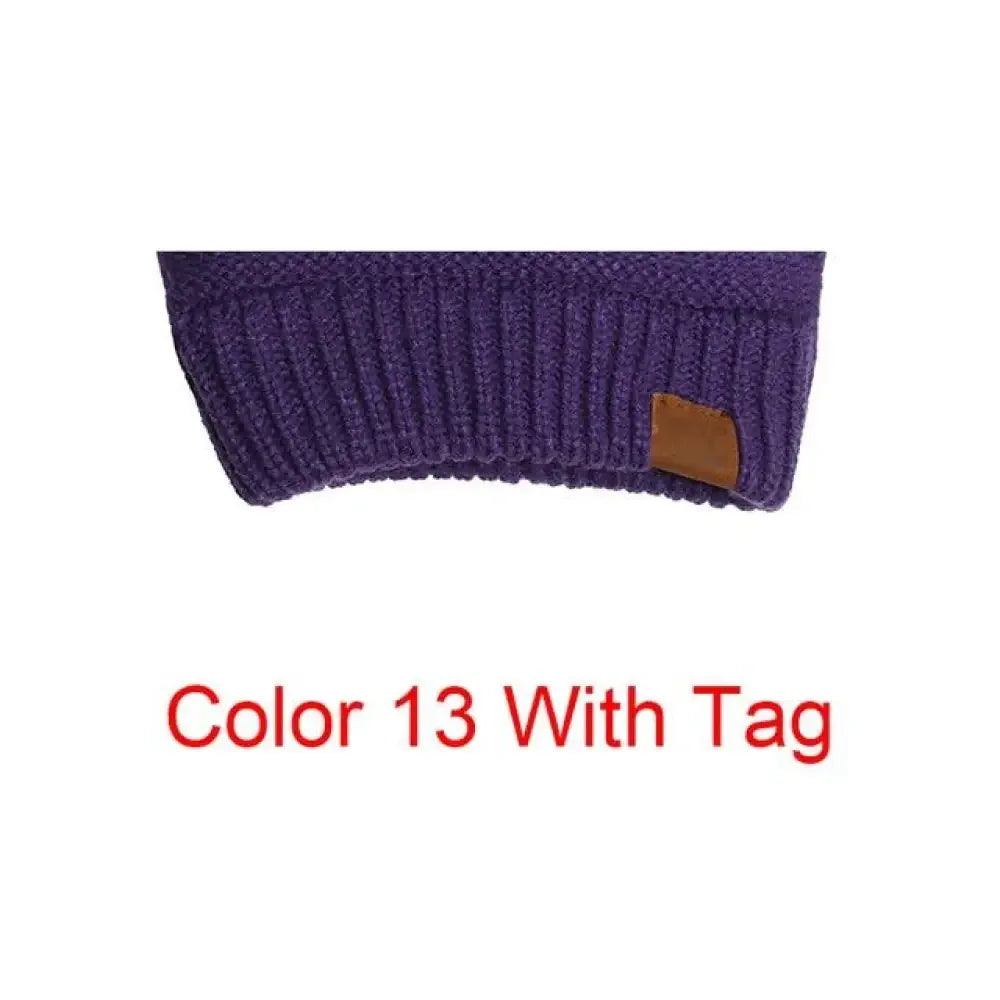 Hightail Beanie Ponytail Cap - Dark Purple / Have Tag
