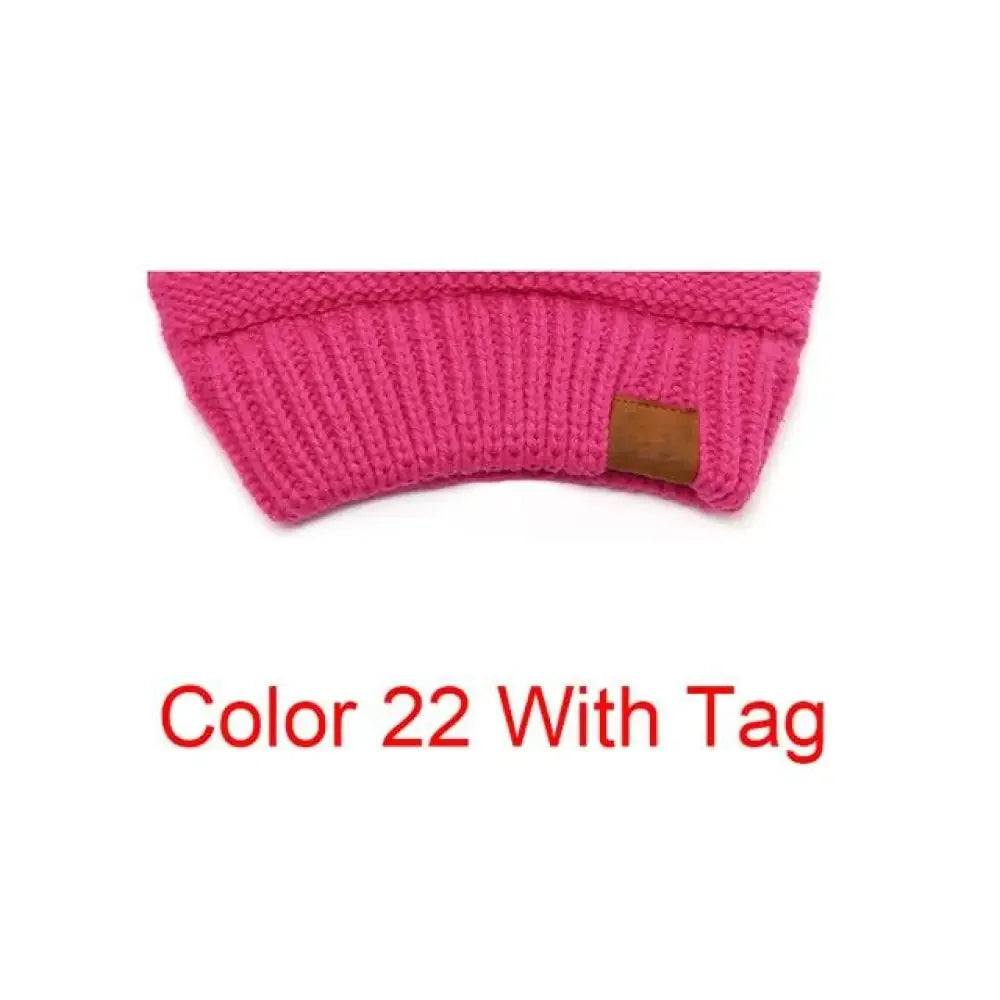 Hightail Beanie Ponytail Cap - Hot Pink / Have Tag