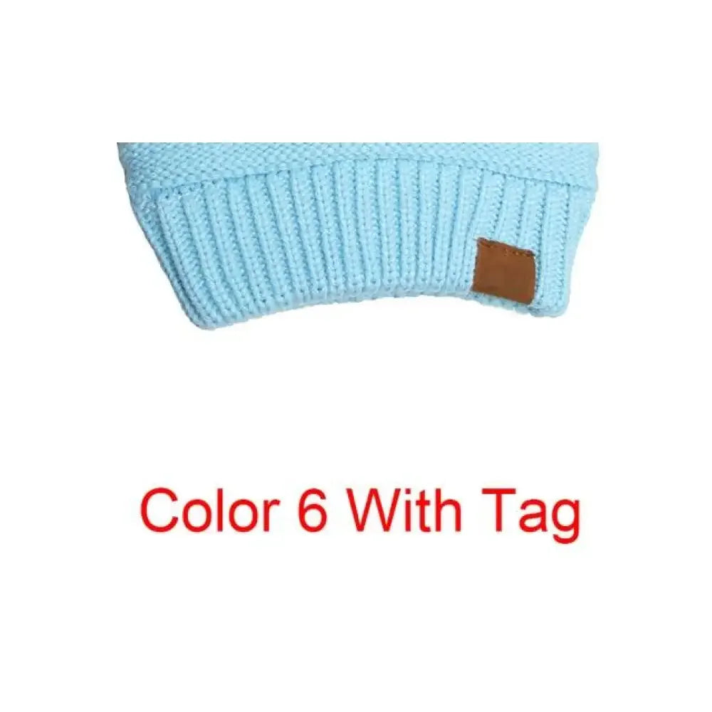 Hightail Beanie Ponytail Cap - Sky Blue / Have Tag