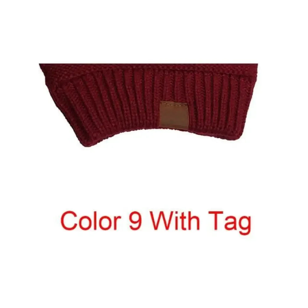 Hightail Beanie Ponytail Cap - Wine / Have Tag