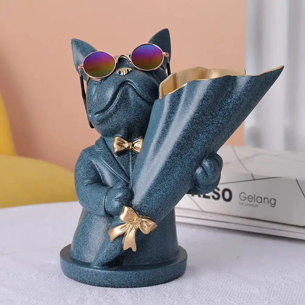 Home Decor Figurine Miniature French Bulldog Statue