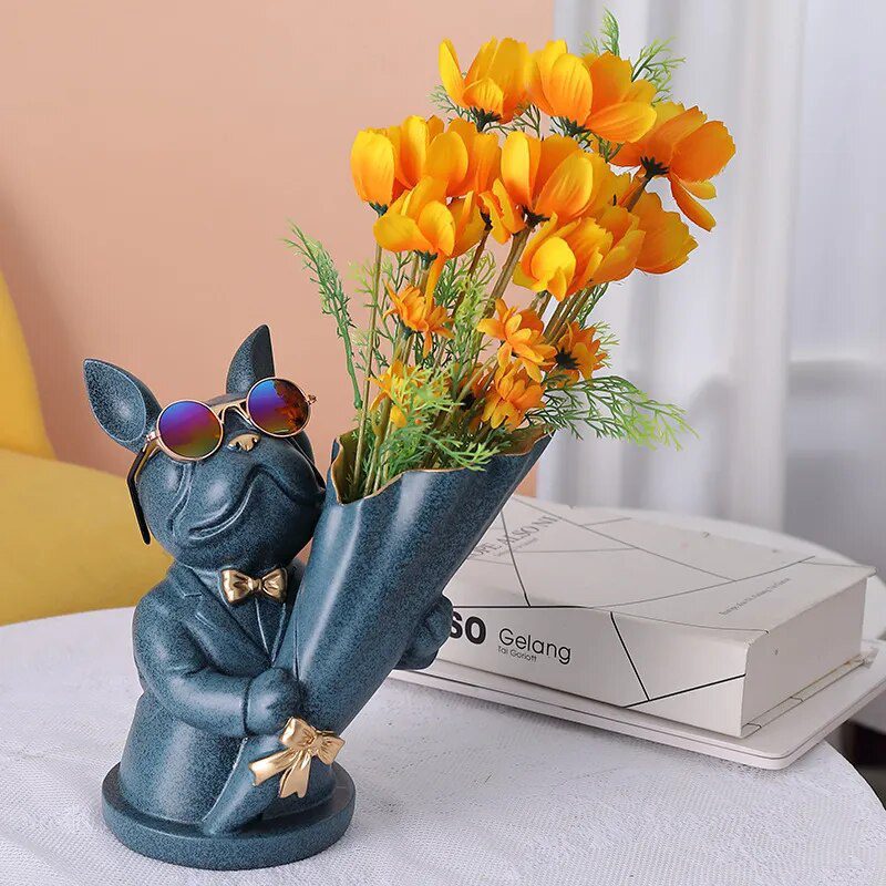 Home Decor Figurine Miniature French Bulldog Statue
