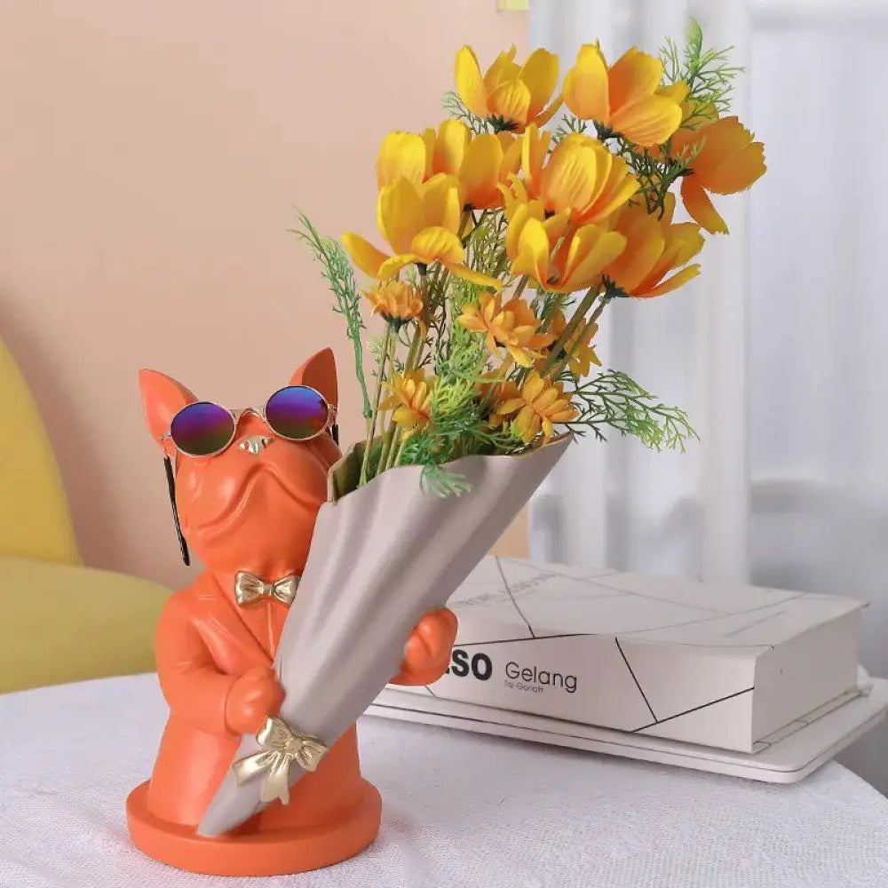Home Decor Figurine Miniature French Bulldog Statue