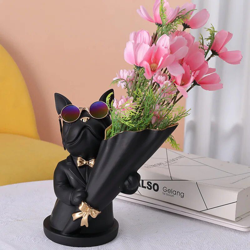 Home Decor Figurine Miniature French Bulldog Statue