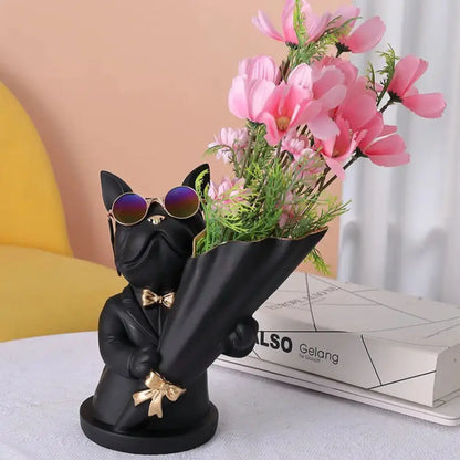Home Decor Figurine Miniature French Bulldog Statue