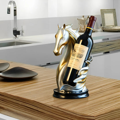 Horse Shape Display Shelf Wine Holder Animal Statue