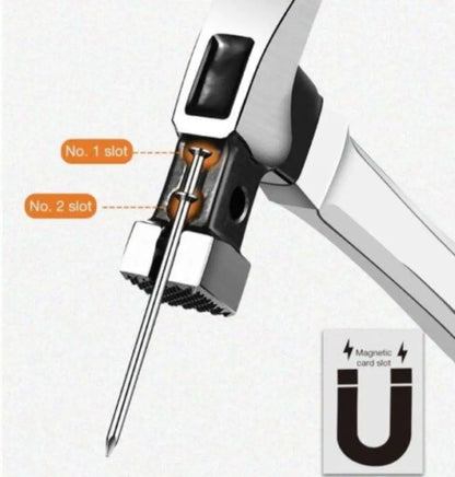 Improved Claw Hammer With Magnetic Nail Starter