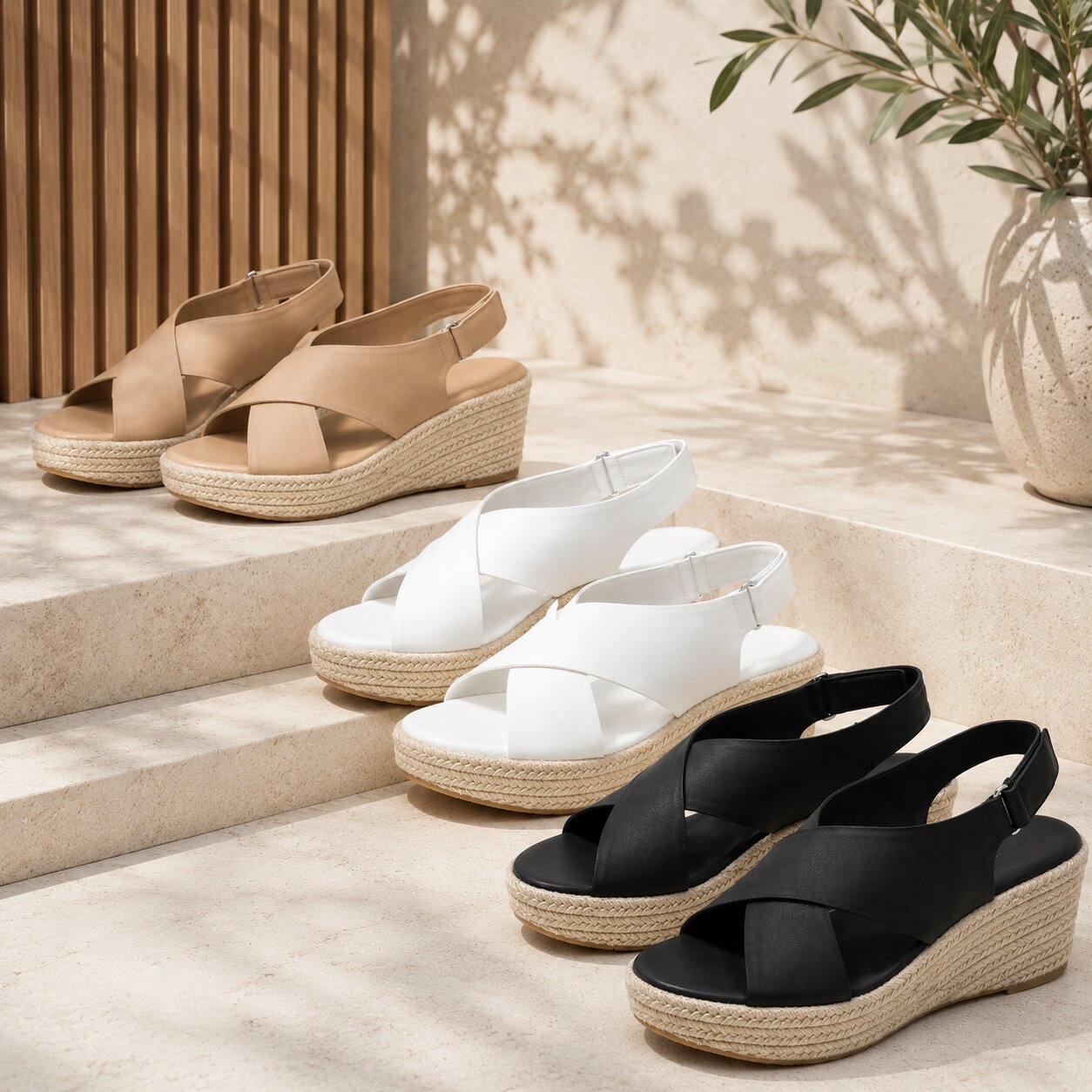 Terrafina Wedge Espadrilles - lifestyle