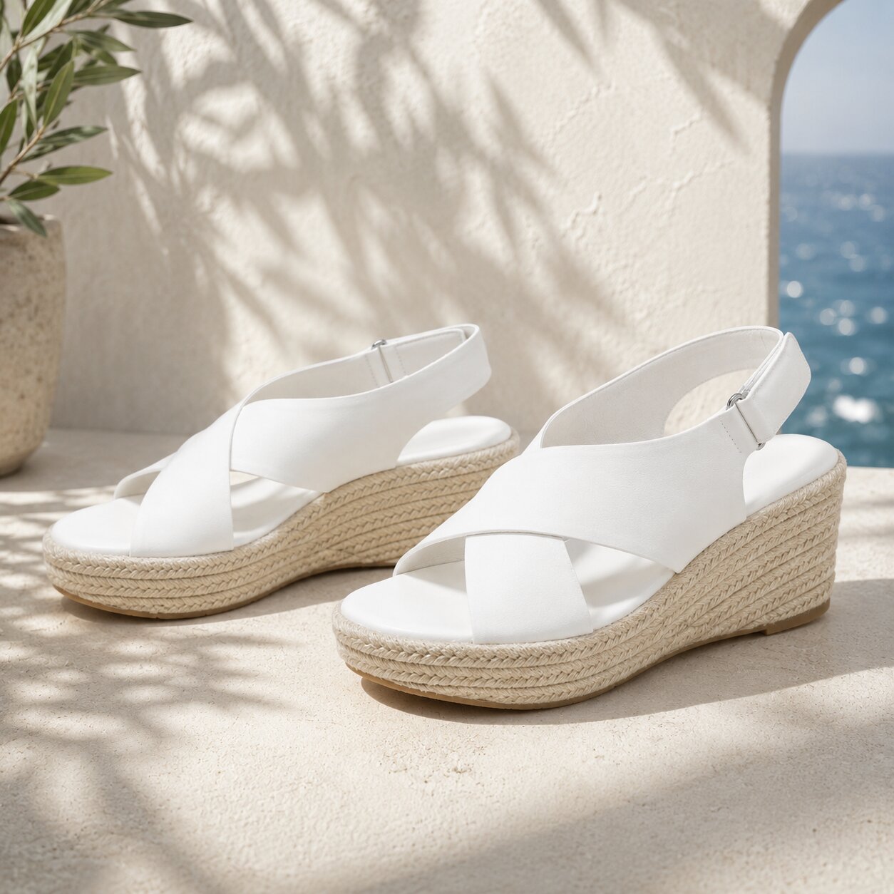 Terrafina Wedge Espadrilles - worn