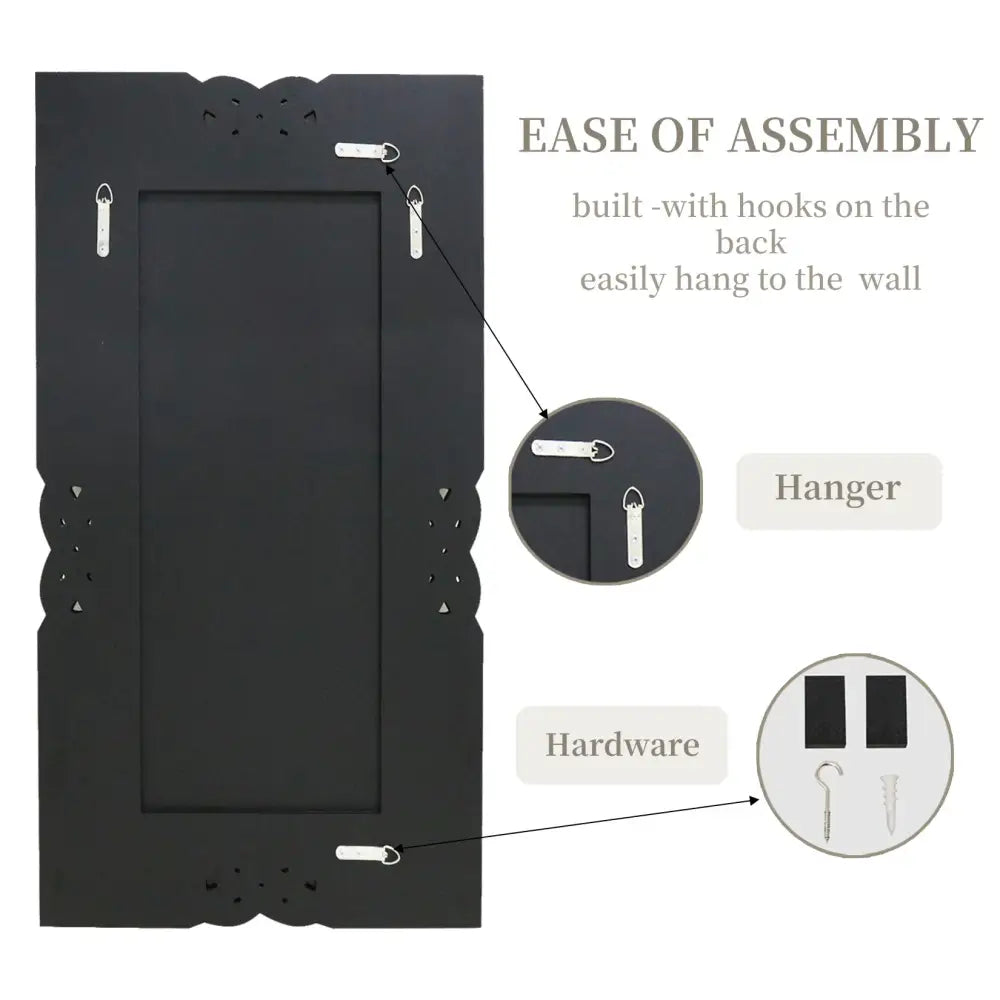 Large Crystal Crush Diamond Mirror Silver Decorative Wall Mirror for Home