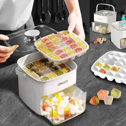 Large Ice Cube Mold with Storage Box