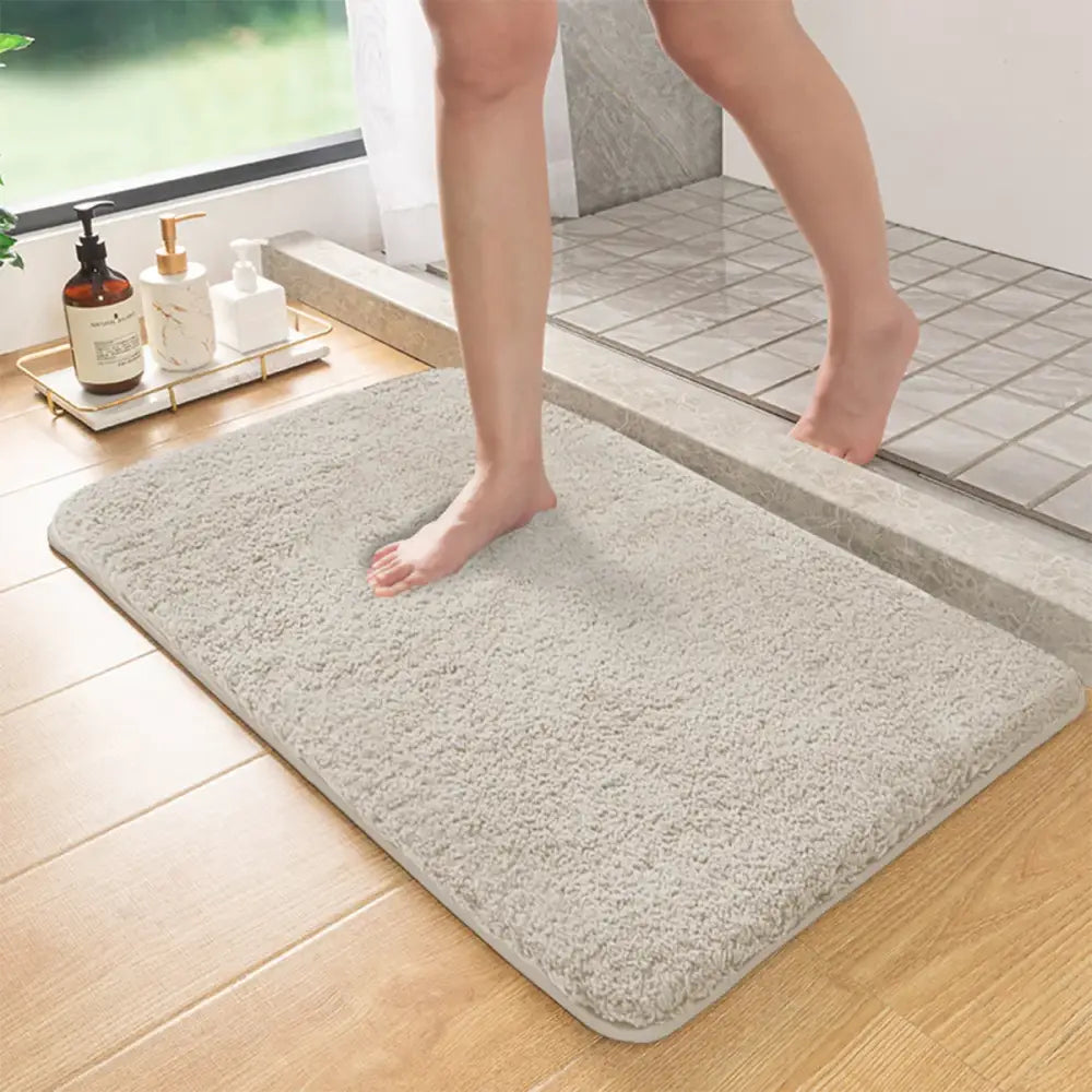Large Long Hair Furry Absorbent Mat Non-Slip Shower Room & Entrance Mat