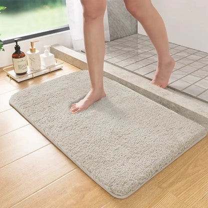 Large Furry Absorbent Bath Mat – Non-Slip Shower & Entrance