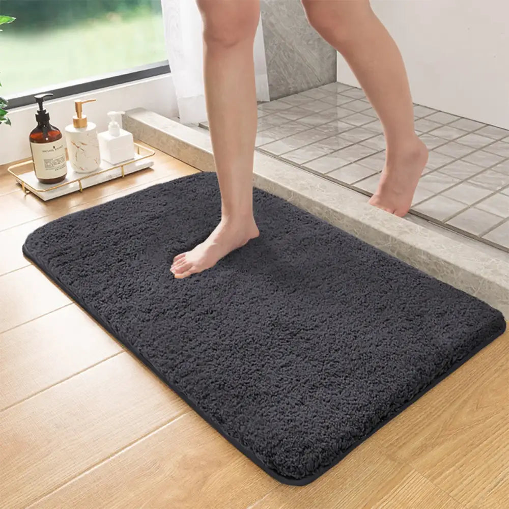 Large Long Hair Furry Absorbent Mat Non-Slip Shower Room & Entrance Mat