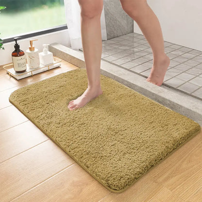 Large Furry Absorbent Bath Mat – Non-Slip Shower & Entrance