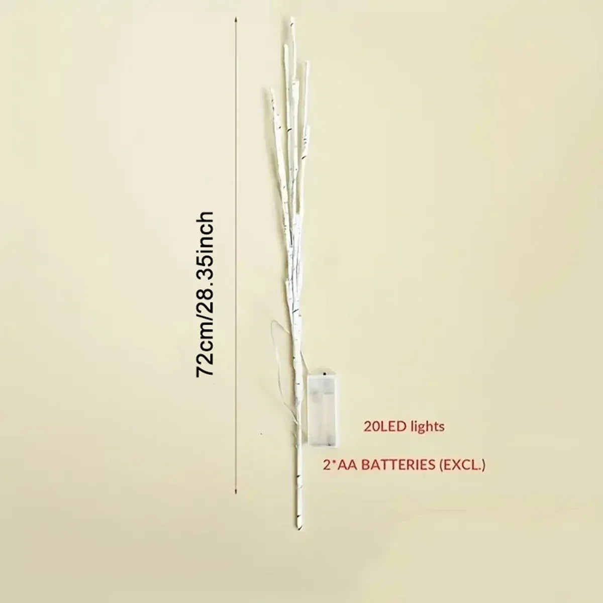 LED Birch Branch Light