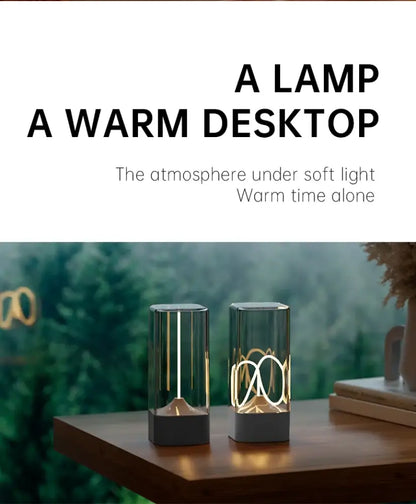 LED Cordless Minimalist Table Lamp 3-Level - Dimmable, Rechargeable & Magnetic