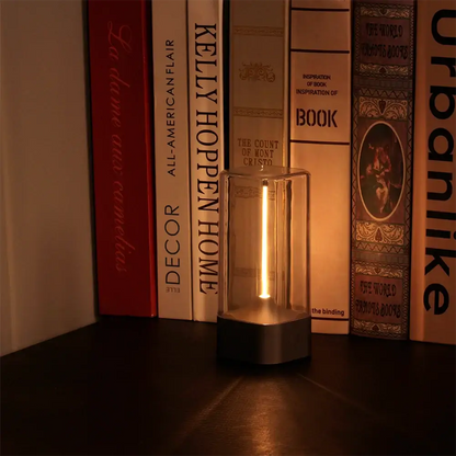 LED Cordless Minimalist Table Lamp 3-Level - Dimmable, Rechargeable & Magnetic