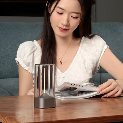 LED Cordless Minimalist Table Lamp 3-Level - Dimmable, Rechargeable & Magnetic