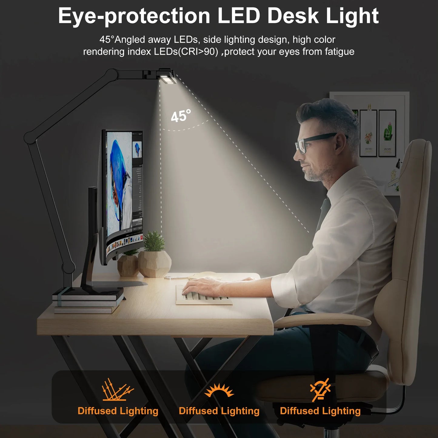 LED Desk Lamp with Clamp