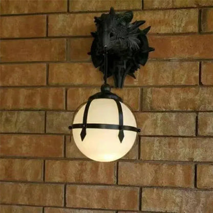 LED Dragon Wall Lantern