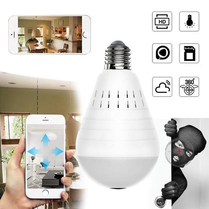 LED Wireless Panoramic (360) Home Security Light Bulb