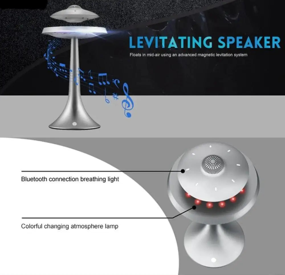 Levitating UFO Bluetooth Speaker with Lights