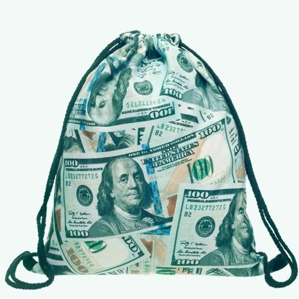 Lightweight Drawstring Emoji Bag