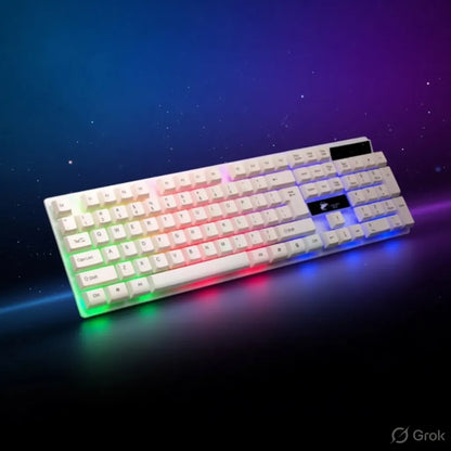 USB Glowing PC Wired Keyboard – HD UV Backlit Keys