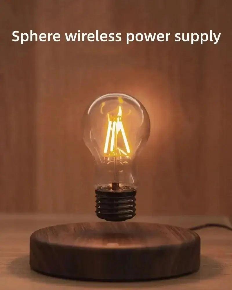 Levitation lamp showing tri-color warm white switching and touch switch control on base