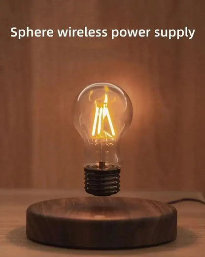 Magnetic Levitation Lamp Floating Glass LED Bulb - Touch Switch Tri-Color Light