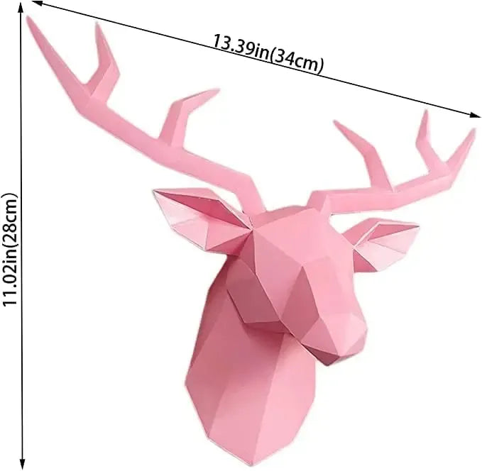 Majestic Deer Head Wall Sculpture