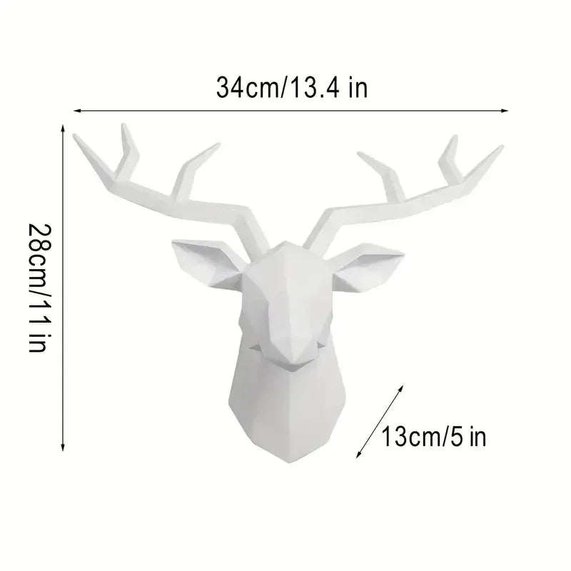Majestic Deer Head Wall Sculpture