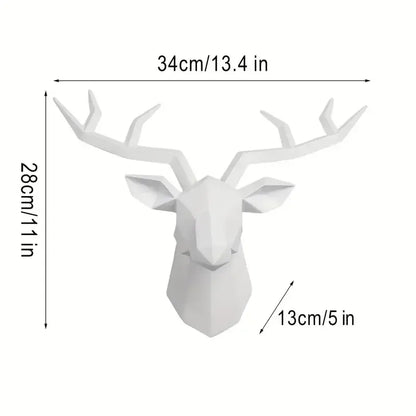 Majestic Deer Head Wall Sculpture
