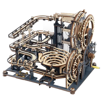 Marble Run Set 3D Wooden Puzzle Model Kit 294 Pcs Assembly Toy