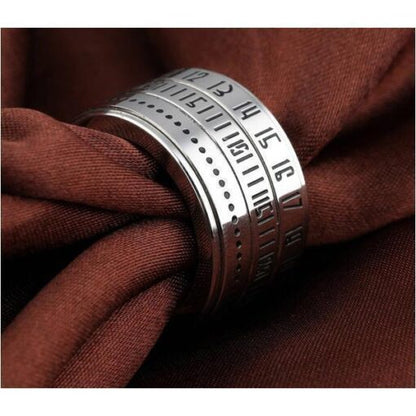 Men’s Rotatable Time Anxiety Ring