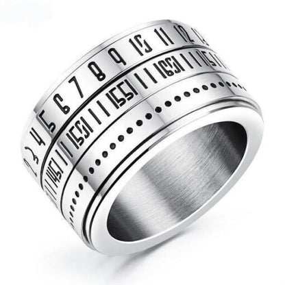 Men’s Rotatable Time Anxiety Ring