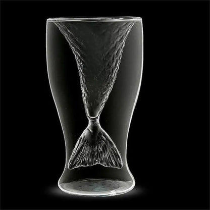 Doppelwandiges Glas mit Meerjungfrauenschwanz