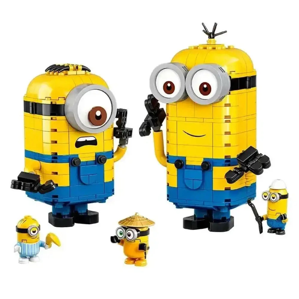 Minion Building Block Brick Set DIY Model Decorations Compatible for Kids