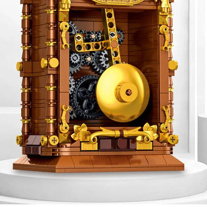 Retro Swing Clock Building Blocks DIY Pendulum Construction Kit Gift
