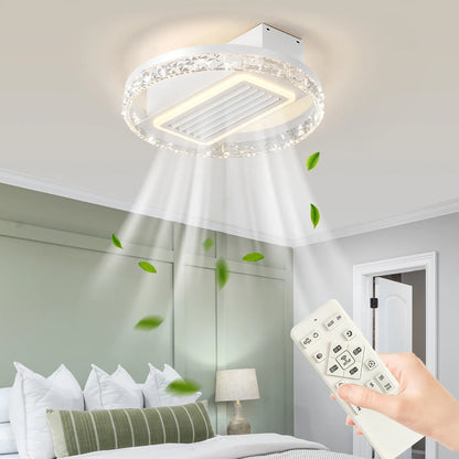 Modern LED Ceiling Fan with Light